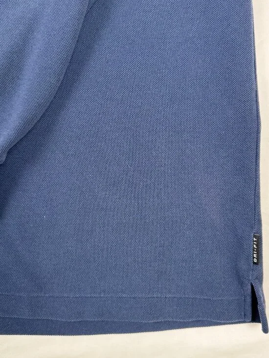 Nike Golf Dri Fit Long Sleeve Polo Shirt Mens XL Blue Swoosh Performance - Picture 2 of 5